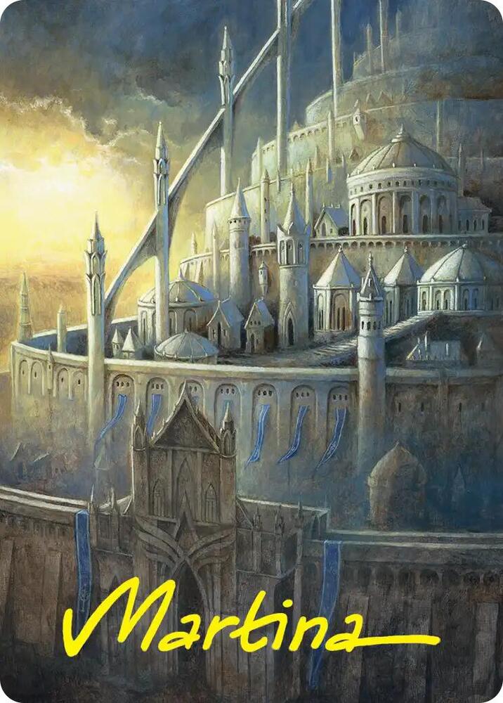 Minas Tirith Art Card (Gold-Stamped Signature) 38 card from Art Series: The Hobbit