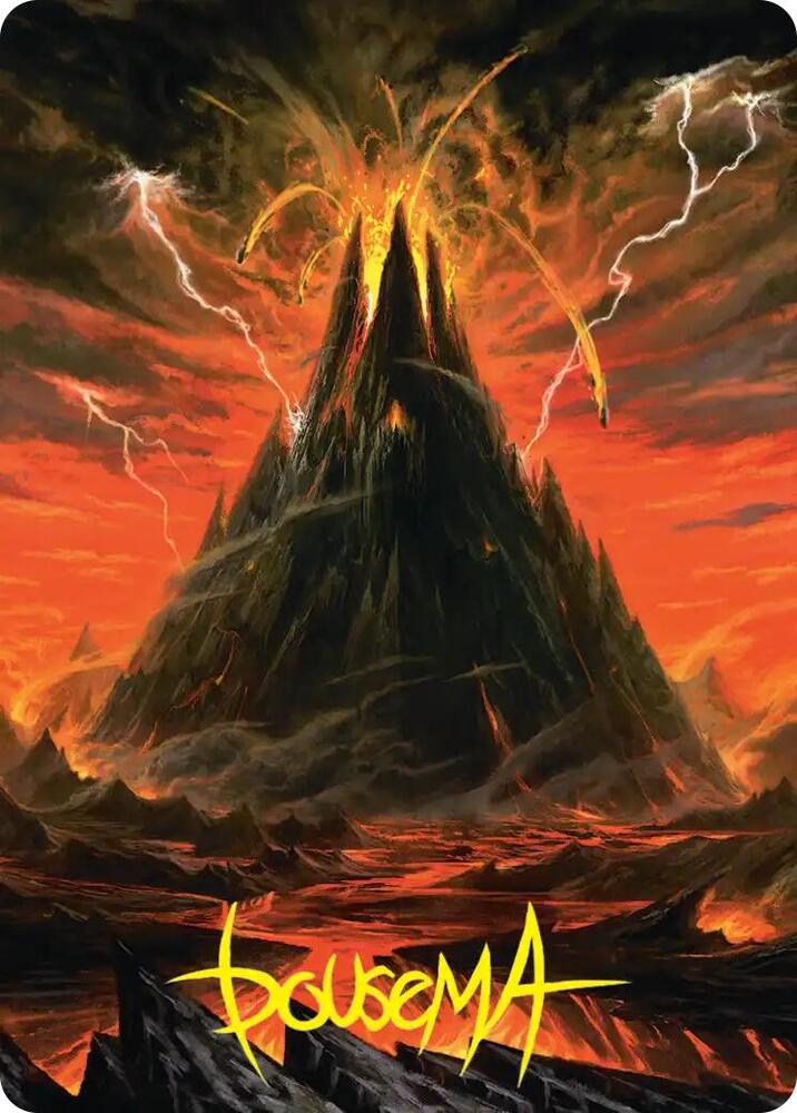 Mount Doom Art Card (Gold-Stamped Signature) 39 card from Art Series: The Hobbit