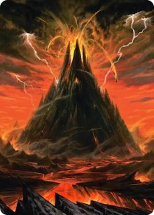 Mount Doom Art Card 39 card from Art Series: The Hobbit