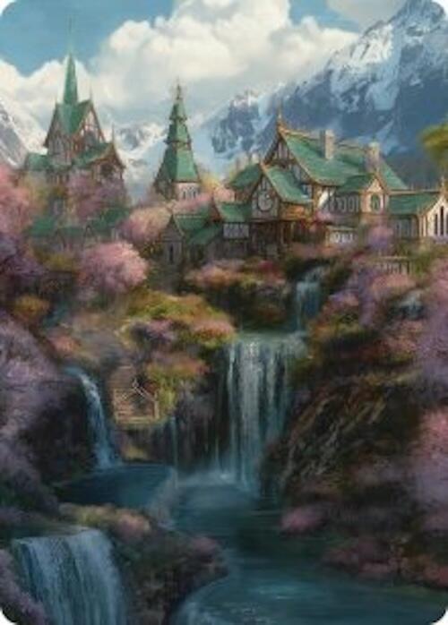 Rivendell Art Card 40 card from Art Series: The Hobbit