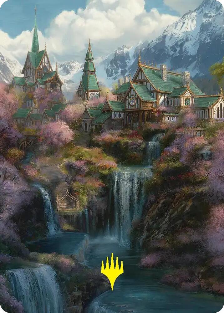 Rivendell Art Card (Gold-Stamped) 40 card from Art Series: The Hobbit