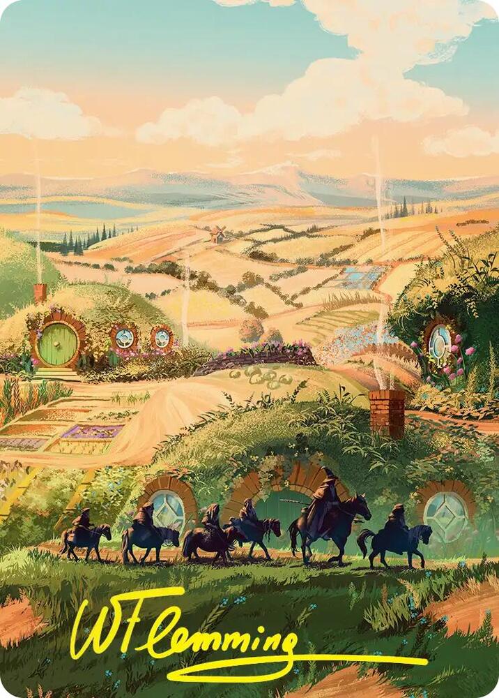 Plains Art Card (Gold-Stamped Signature) 41 card from Art Series: The Hobbit