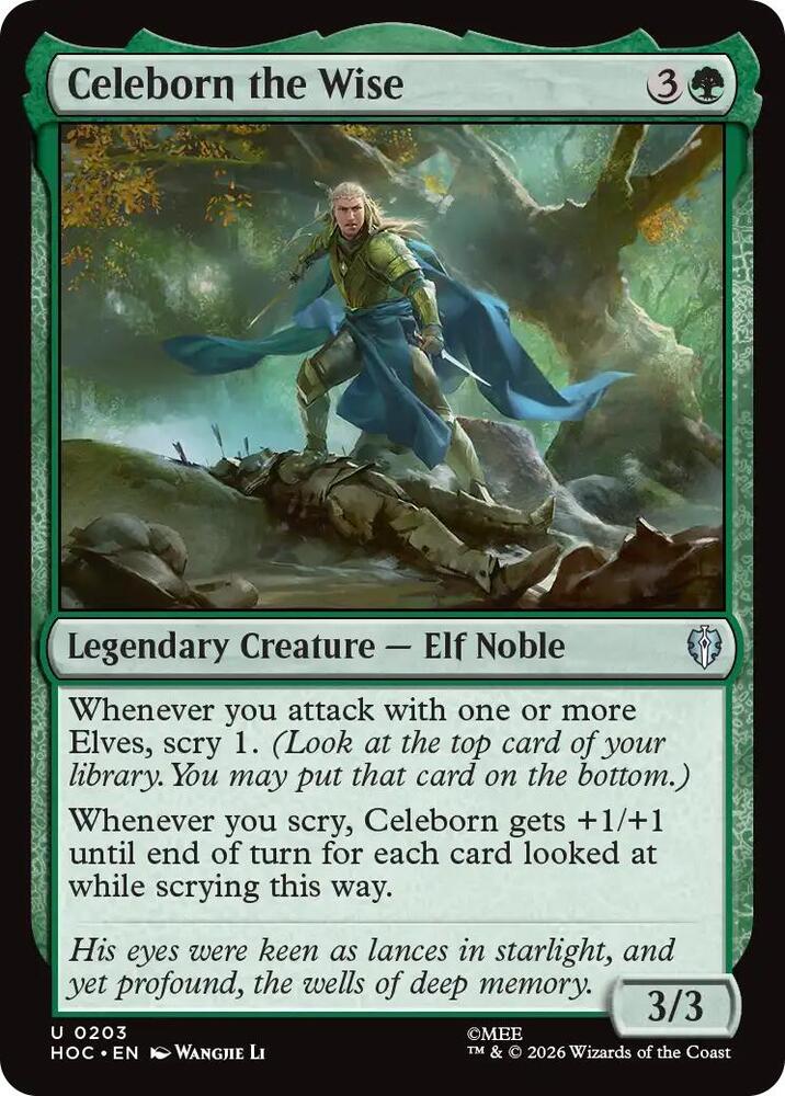 Celeborn the Wise 203 card from The Hobbit: Eternal-Legal