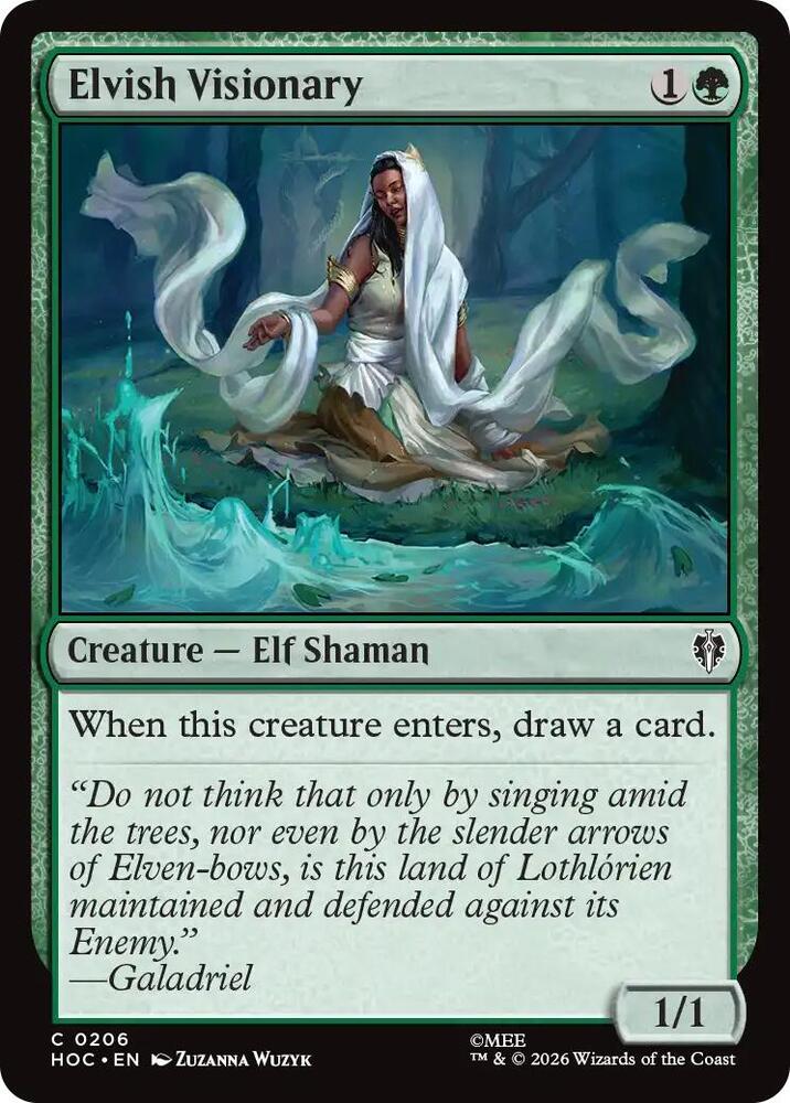 Elvish Visionary 206 card from The Hobbit: Eternal-Legal
