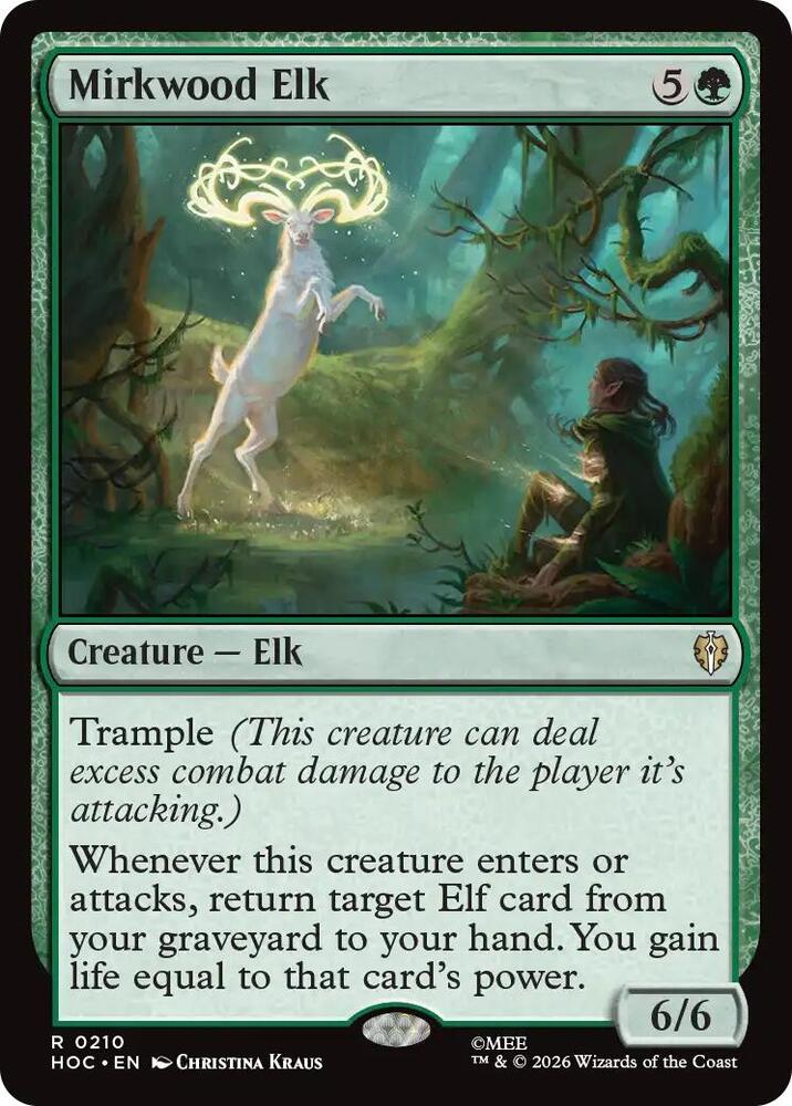 Mirkwood Elk 210 card from The Hobbit: Eternal-Legal