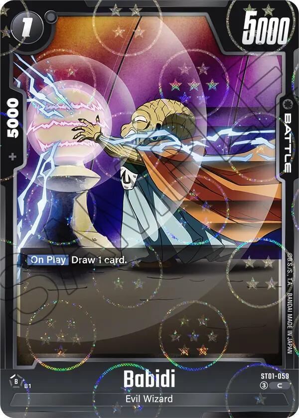 Babidi (Dragon Ball Pattern) ST01-059 card from Story Booster 01