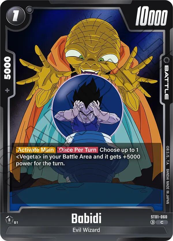 Babidi ST01-060 card from Story Booster 01