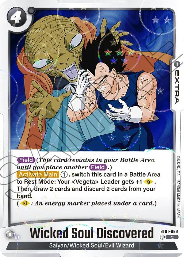 Wicked Soul Discovered (Dragon Ball Pattern) ST01-069 card from Story Booster 01