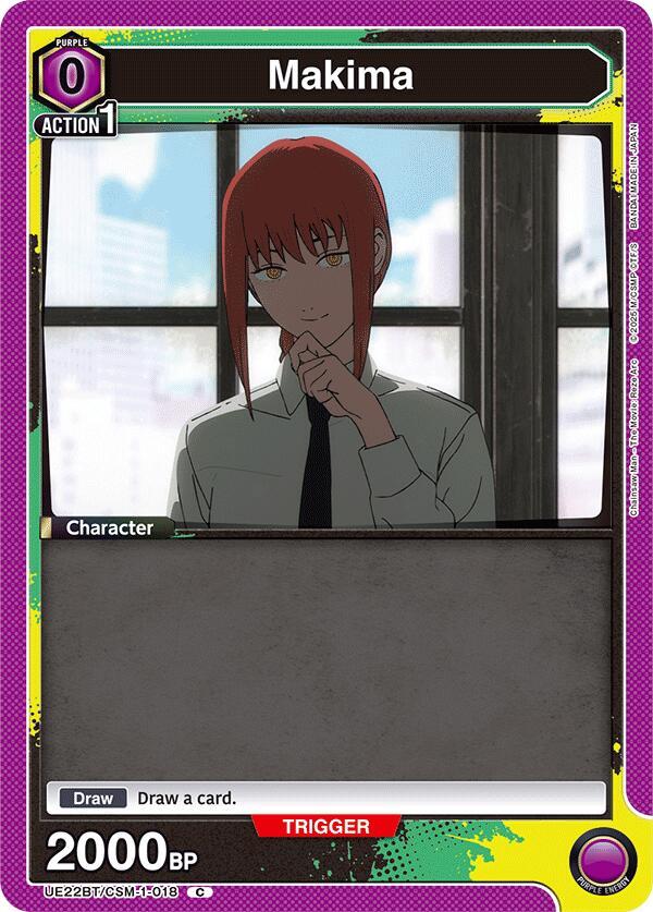 Makima (Box Topper Foil) UE22BT/CSM-1-018 card from UE22BT: CHAINSAW MAN