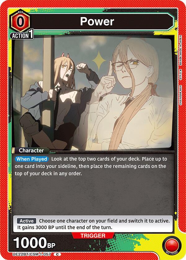 Power (Box Topper Foil) UE22BT/CSM-1-057 card from UE22BT: CHAINSAW MAN