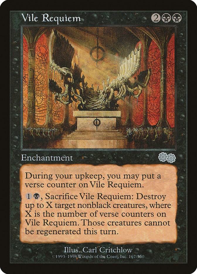 Vile Requiem 167 card from Urza's Saga