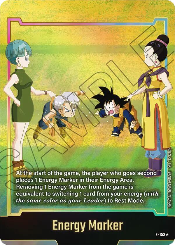 Energy Marker (Gold) E-153 card from Fusion World Energy Markers