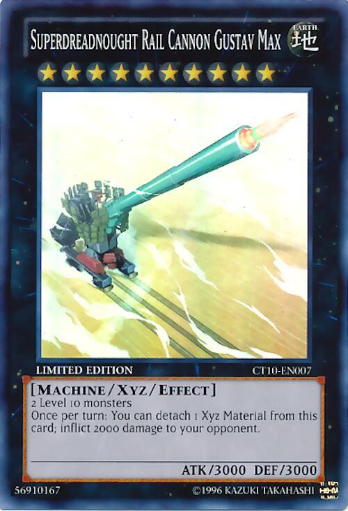 Superdreadnought Rail Cannon Gustav Max CT10-EN007 card from 2013 Collectors Tins