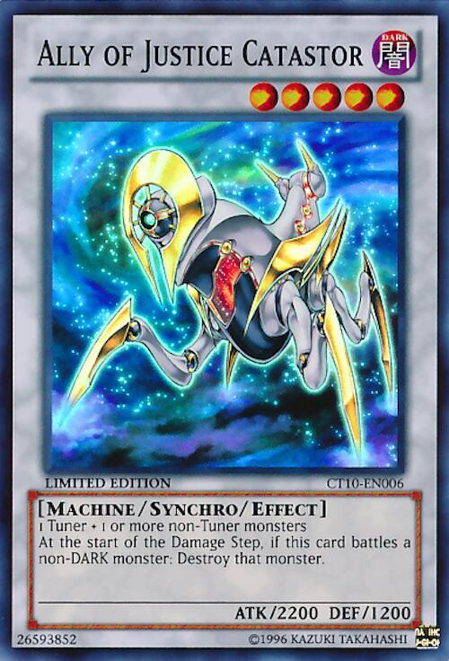 Ally of Justice Catastor CT10-EN006 card from 2013 Collectors Tins
