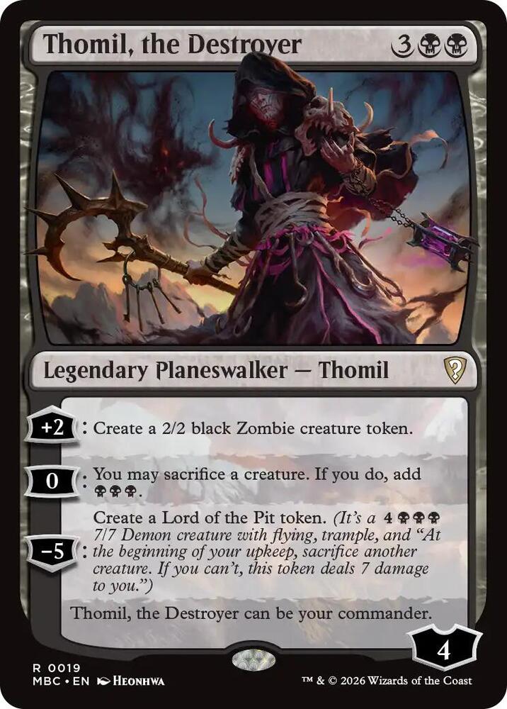 Thomil, the Destroyer 19 card from Mystery Booster Commander Edition