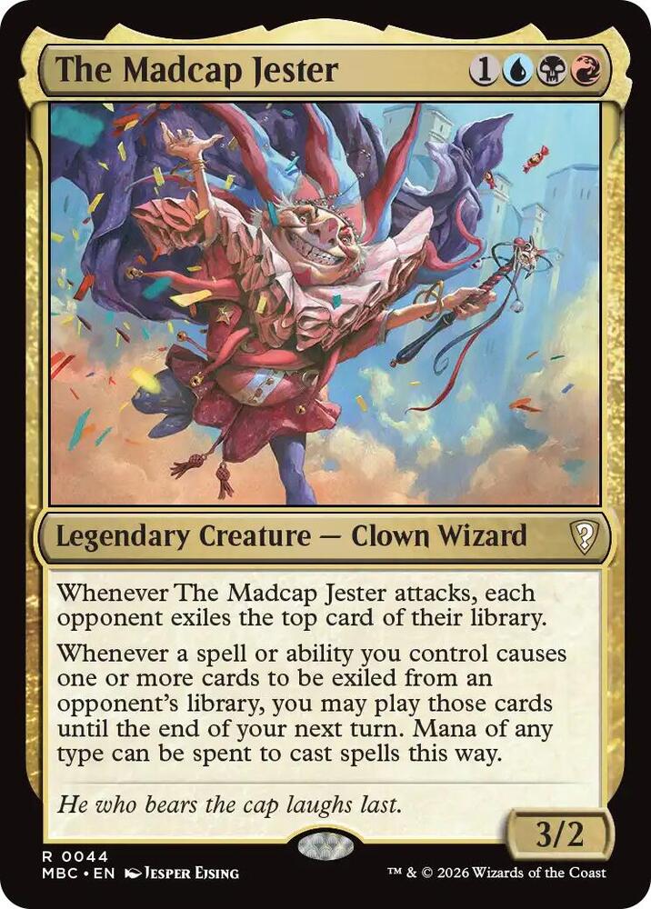 The Madcap Jester 44 card from Mystery Booster Commander Edition