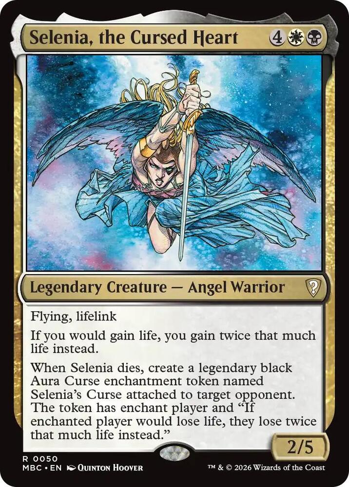 Selenia, the Cursed Heart 50 card from Mystery Booster Commander Edition