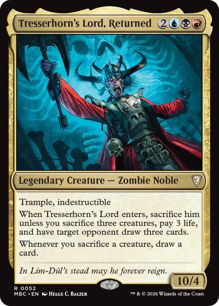 Tresserhorn's Lord, Returned 52 card from Mystery Booster Commander Edition