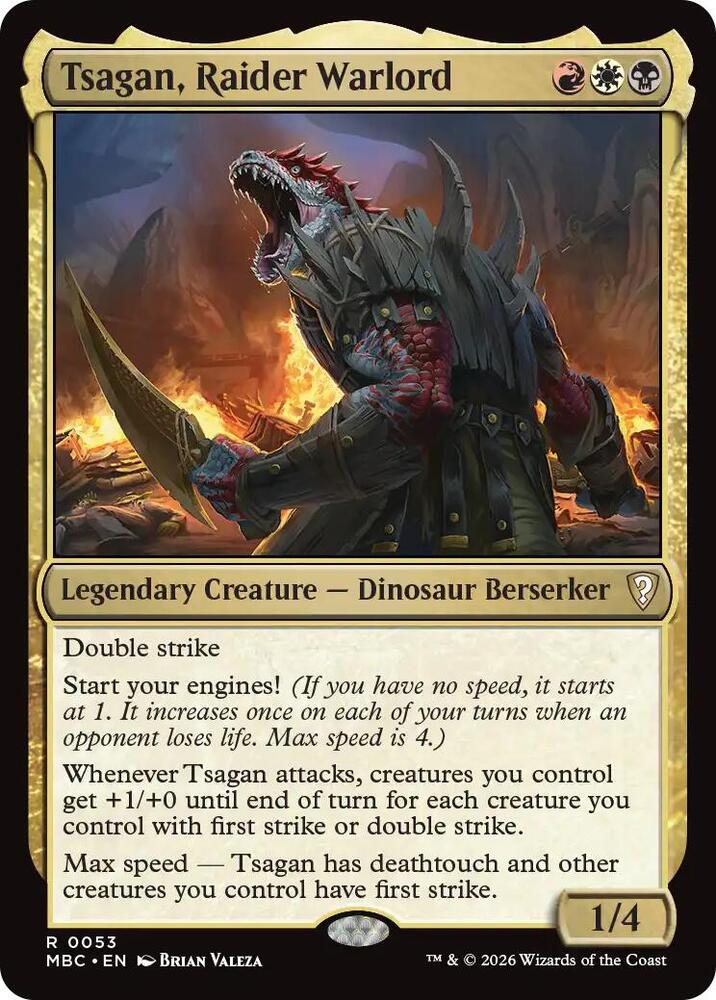 Tsagan, Raider Warlord 53 card from Mystery Booster Commander Edition