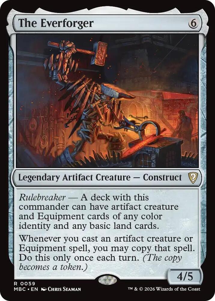 The Everforger 59 card from Mystery Booster Commander Edition