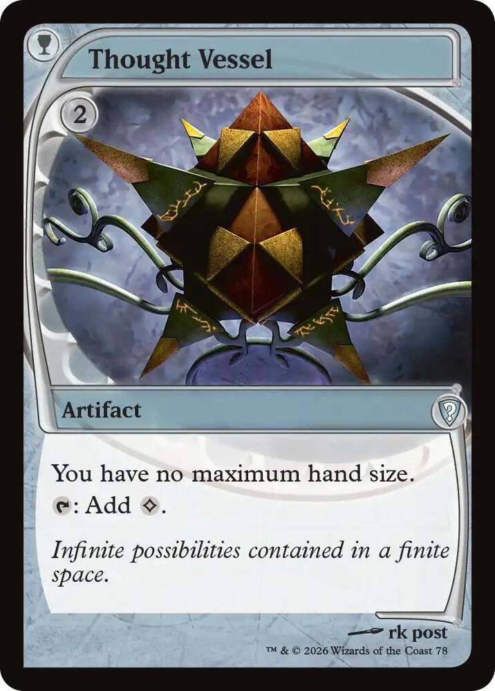 Thought Vessel (Future Sight) 78 card from Mystery Booster Commander Edition