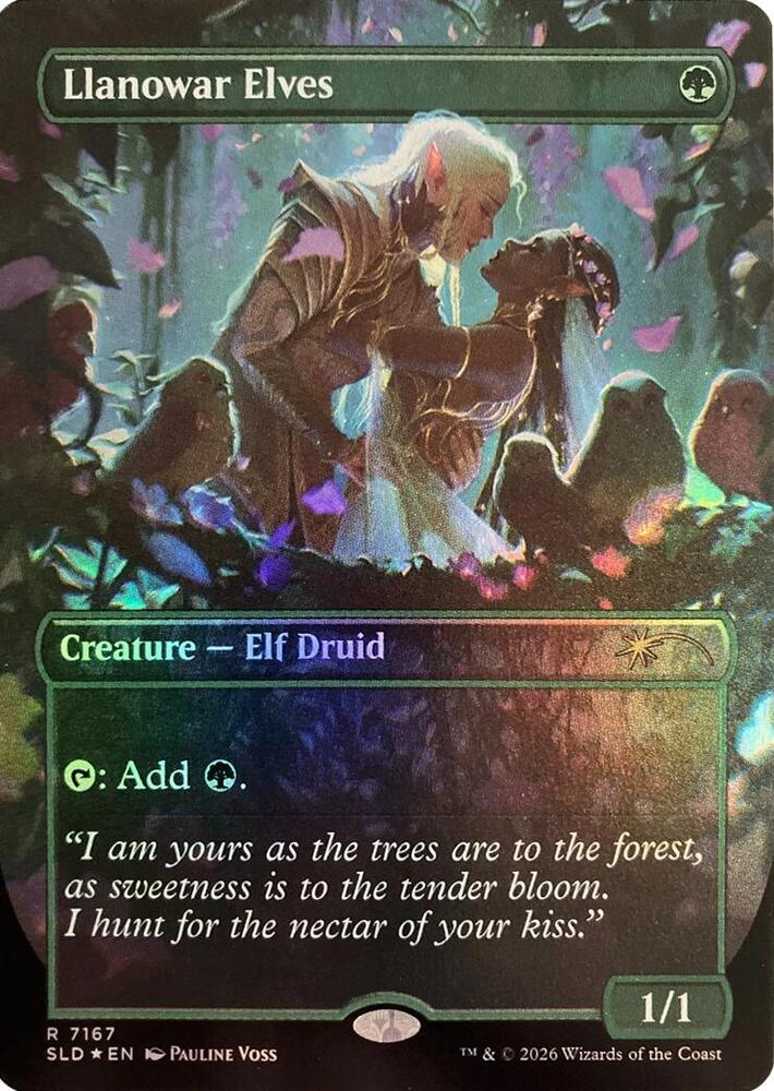 Llanowar Elves 7167 card from Secret Lair Drop Series