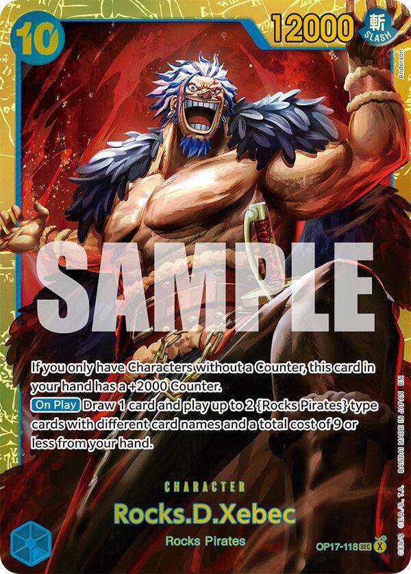 Rocks.D.Xebec OP17-118 card from The World's Strongest Warriors
