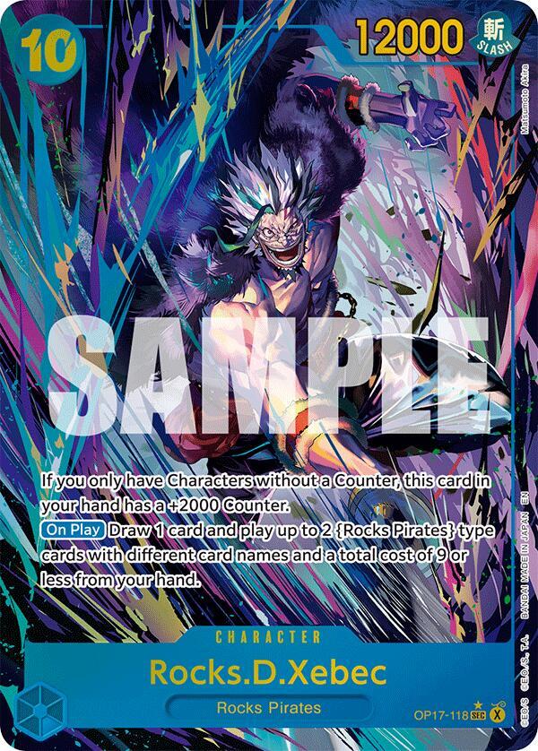 Rocks.D.Xebec (Alternate Art) OP17-118 card from The World's Strongest Warriors