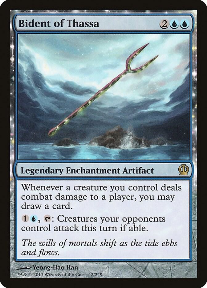 Bident of Thassa 42 card from Theros
