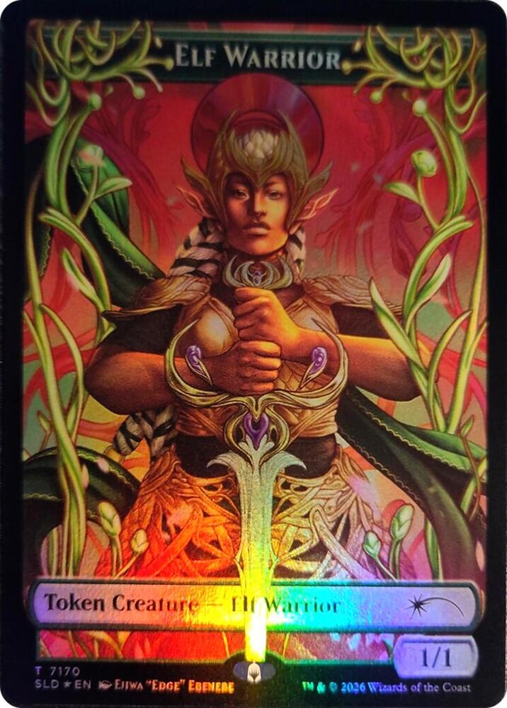 Elf Warrior Token 7170 card from Secret Lair Drop Series