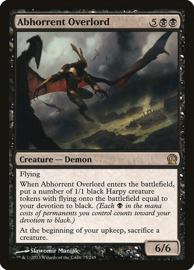Abhorrent Overlord 75 card from Theros