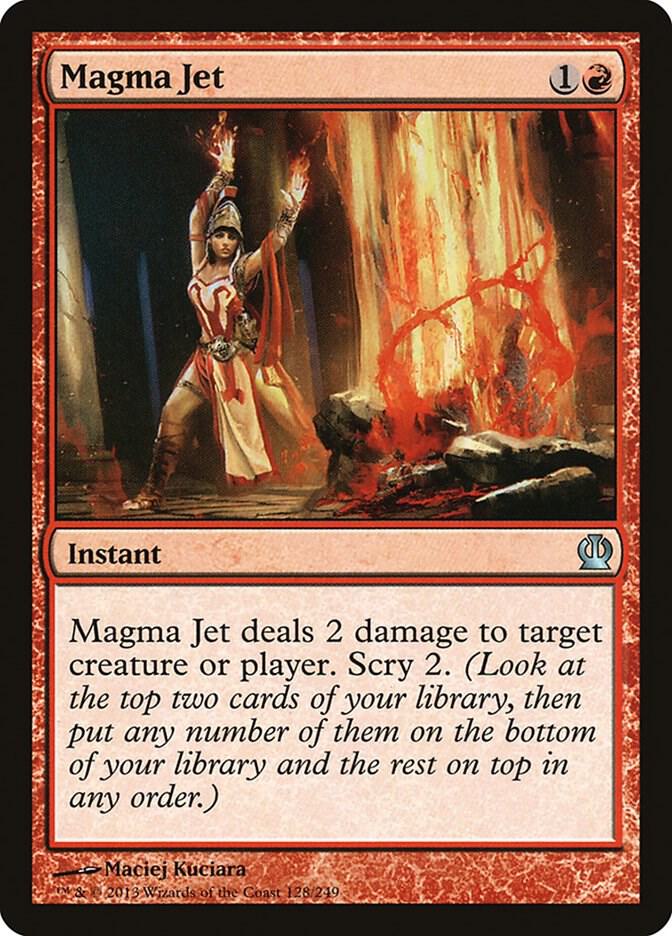 Magma Jet 128 card from Theros