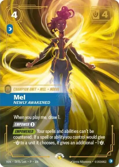 Mel - Newly Awakened 069b/166 card from Riftbound Organized Play Promotional Cards