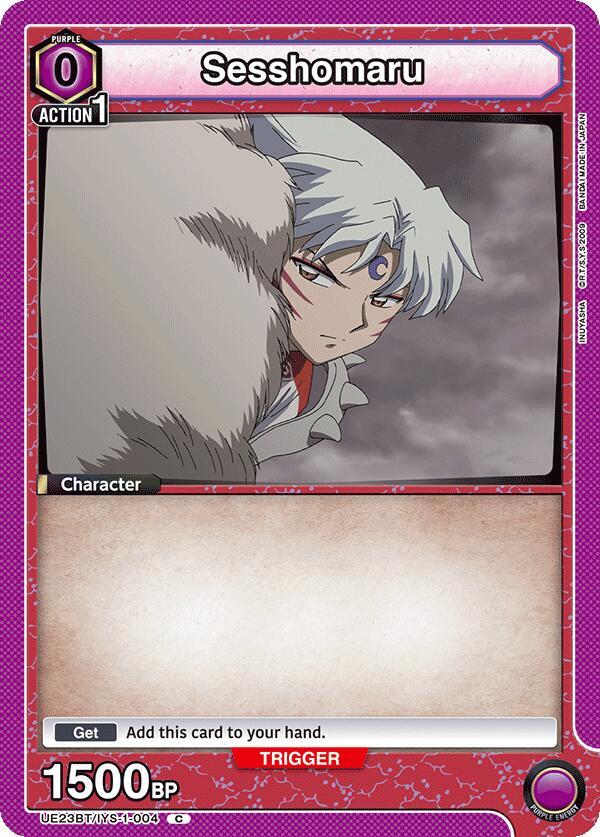 Sesshomaru UE23BT/IYS-1-004 card from UE23BT: Inuyasha