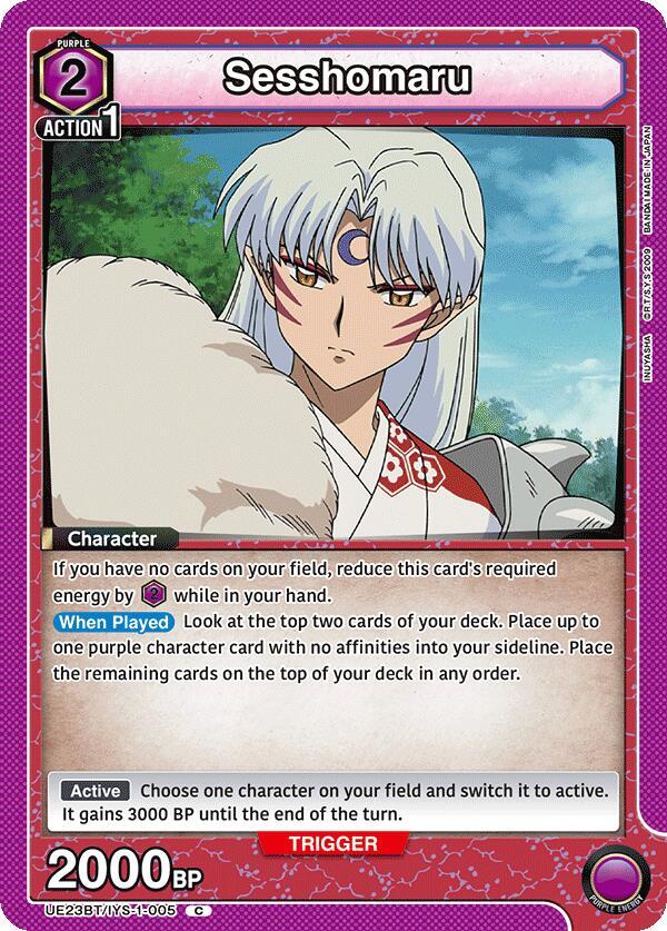 Sesshomaru UE23BT/IYS-1-005 card from UE23BT: Inuyasha