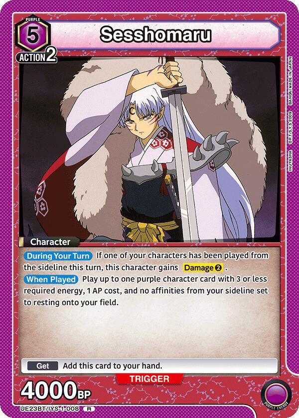 Sesshomaru UE23BT/IYS-1-008 card from UE23BT: Inuyasha