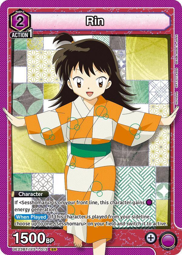 Rin UE23BT/IYS-1-013 card from UE23BT: Inuyasha