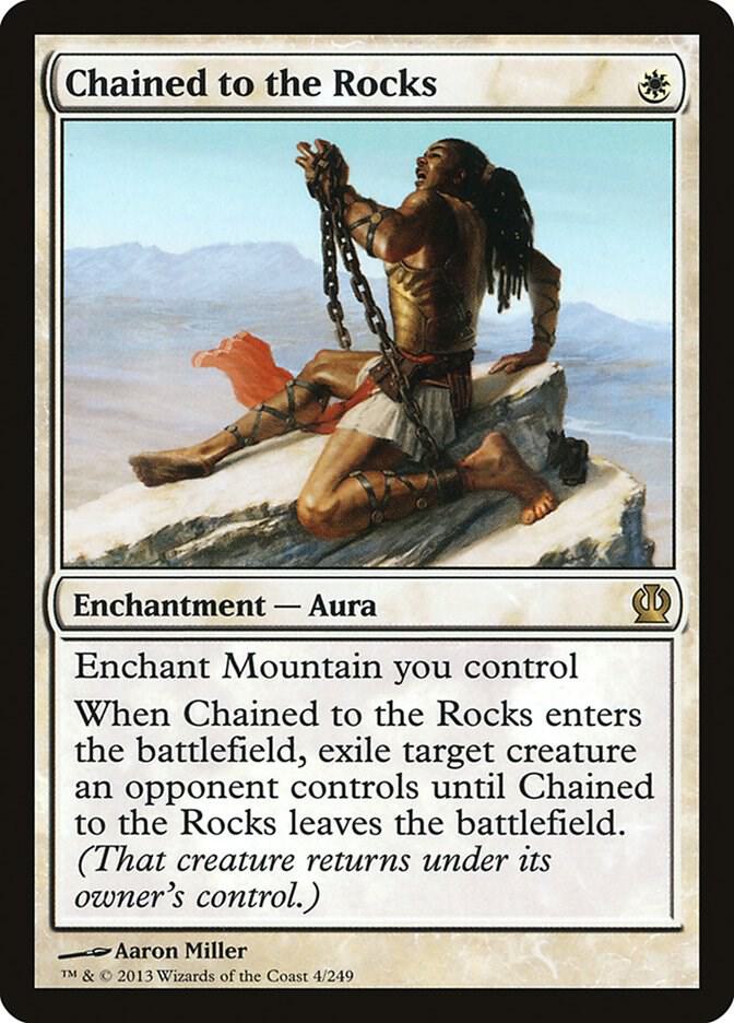 Chained to the Rocks 4 card from Theros