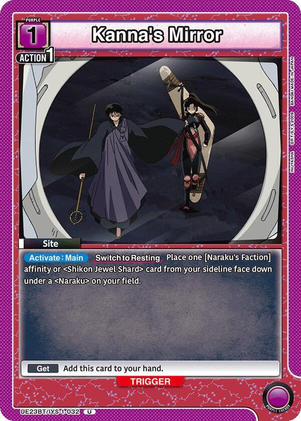Kanna's Mirror UE23BT/IYS-1-032 card from UE23BT: Inuyasha