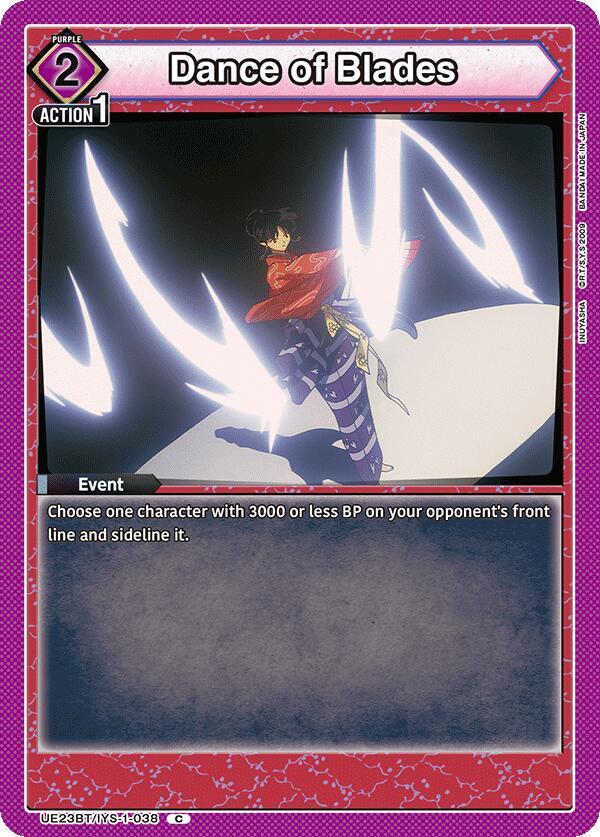 Dance of Blades UE23BT/IYS-1-038 card from UE23BT: Inuyasha