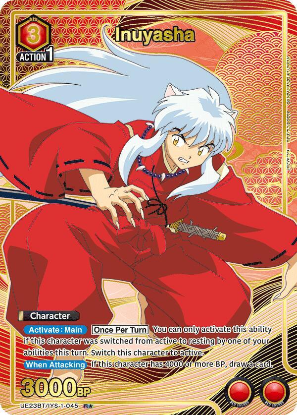 Inuyasha (R*) UE23BT/IYS-1-045 card from UE23BT: Inuyasha
