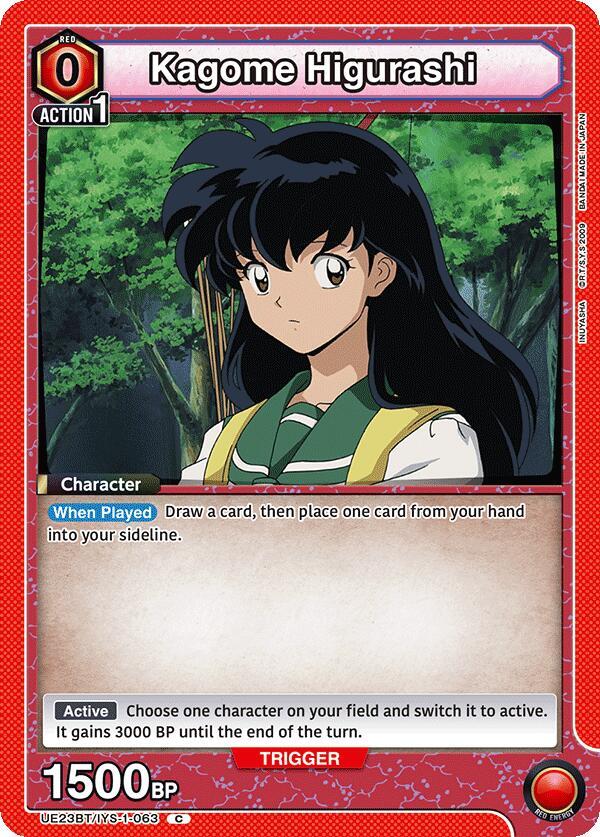 Kagome Higurashi UE23BT/IYS-1-063 card from UE23BT: Inuyasha
