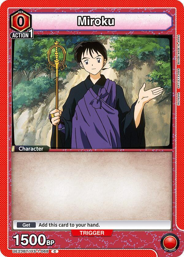 Miroku UE23BT/IYS-1-068 card from UE23BT: Inuyasha
