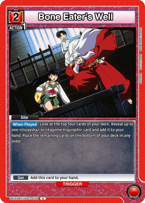 Bone Eater's Well UE23BT/IYS-1-072 card from UE23BT: Inuyasha