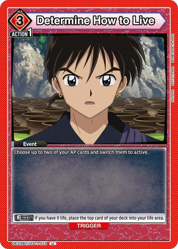 Determine How to Live UE23BT/IYS-1-073 card from UE23BT: Inuyasha
