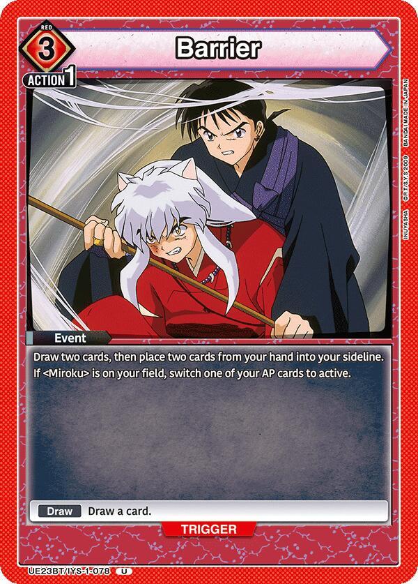 Barrier UE23BT/IYS-1-078 card from UE23BT: Inuyasha