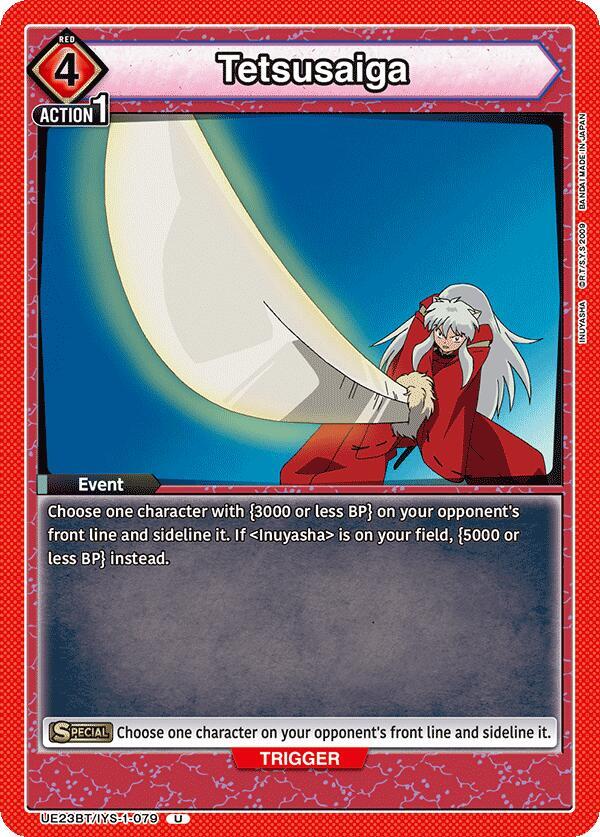 Tetsusaiga UE23BT/IYS-1-079 card from UE23BT: Inuyasha
