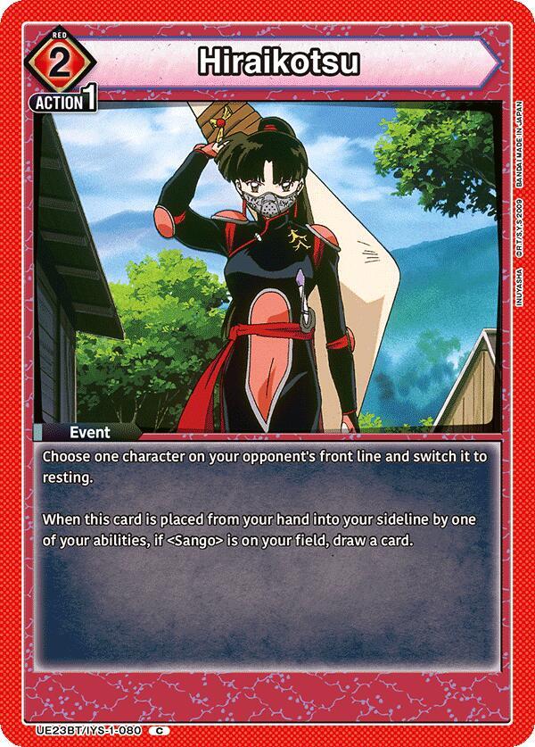 Hiraikotsu UE23BT/IYS-1-080 card from UE23BT: Inuyasha