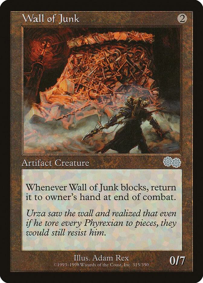 Wall of Junk 315 card from Urza's Saga