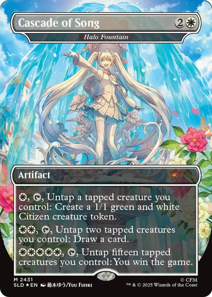 Cascade of Song - Halo Fountain 2431 card from Secret Lair Drop Series